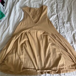 Tan Sleeveless Dress